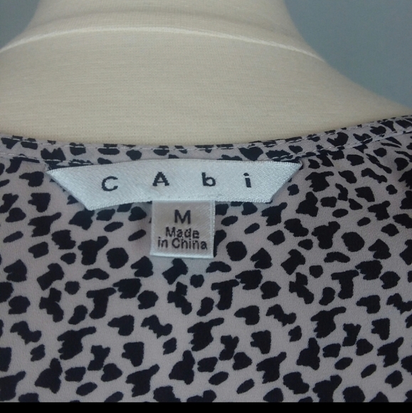 5 For $20.00 CAbi Racerback Leonard Print Tank Top, Medium, Black/Gray - Picture 5 of 6